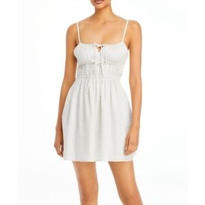 Sim & Sam white bow dress